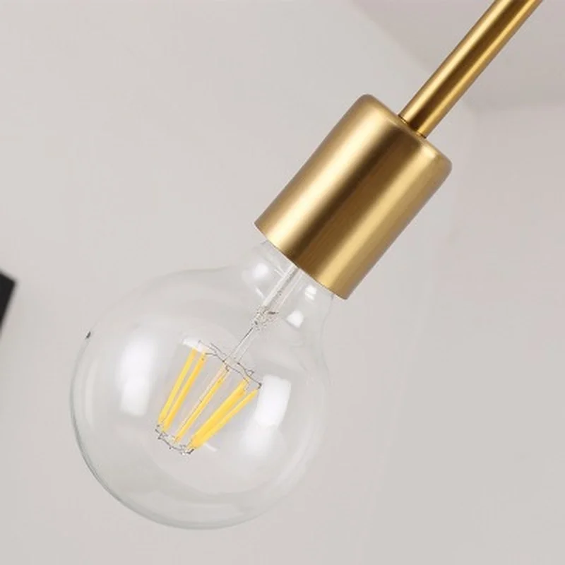 Матовый латунь люстра-спутник осветительных приборов дома светодиодный