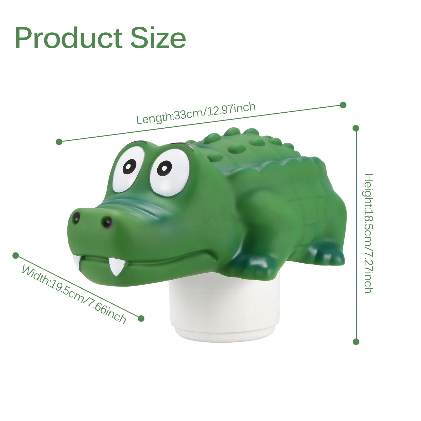 

Floating Dispenser Swimming Pool Chlorine Floater Cute Pool Floating Crocodile Animal Pool Chlorine Dispenser Cleaning Tablets