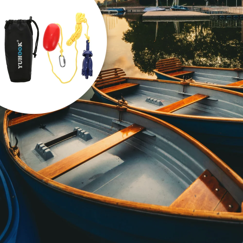 

1 Set Marine Anchor Folding Anchor Grapnel Anchor Kit for Kayaks Canoes