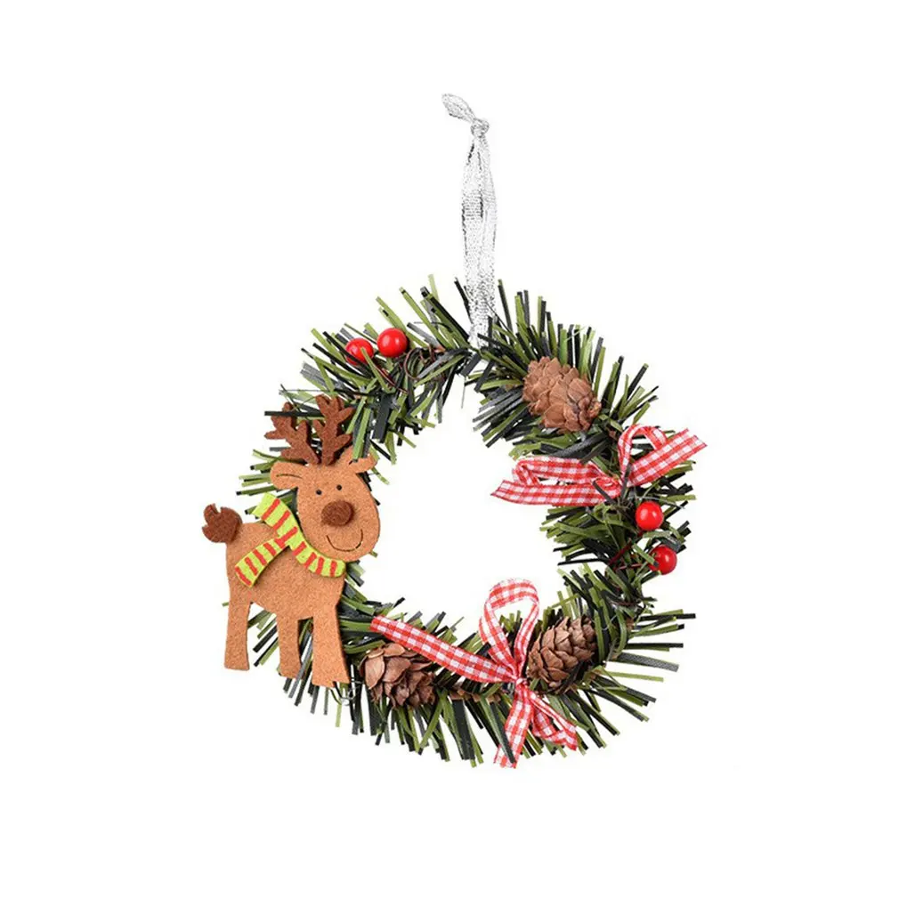 

Wreath Christmas Pendant Unique Colorful Car Xmas Tree Drop Ornaments Decorations For Home Kids Toys Gift