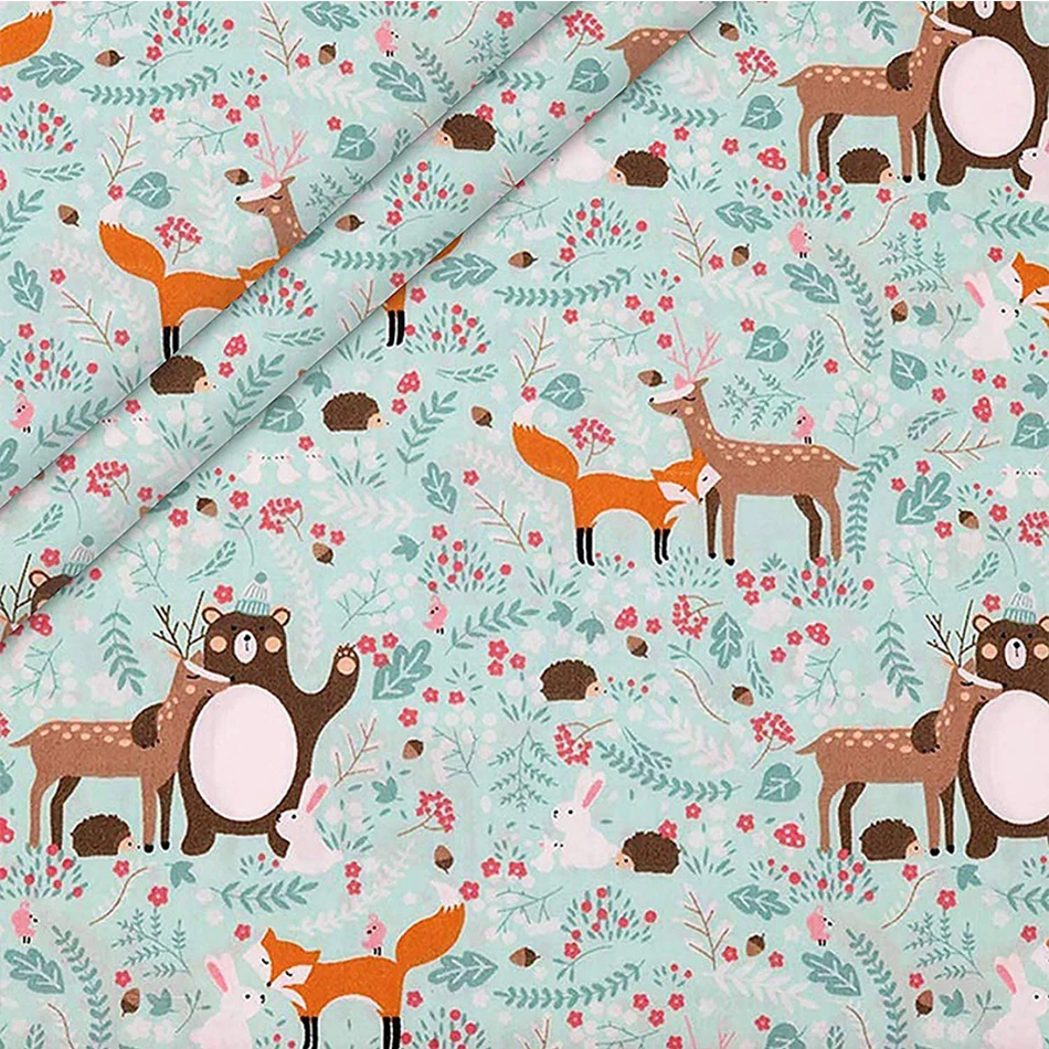 

Printed Cotton Fabric, No Repeat Design Sewing Quilting Fabrics, For Patchwork Needlework, DIY Handmade Accessories