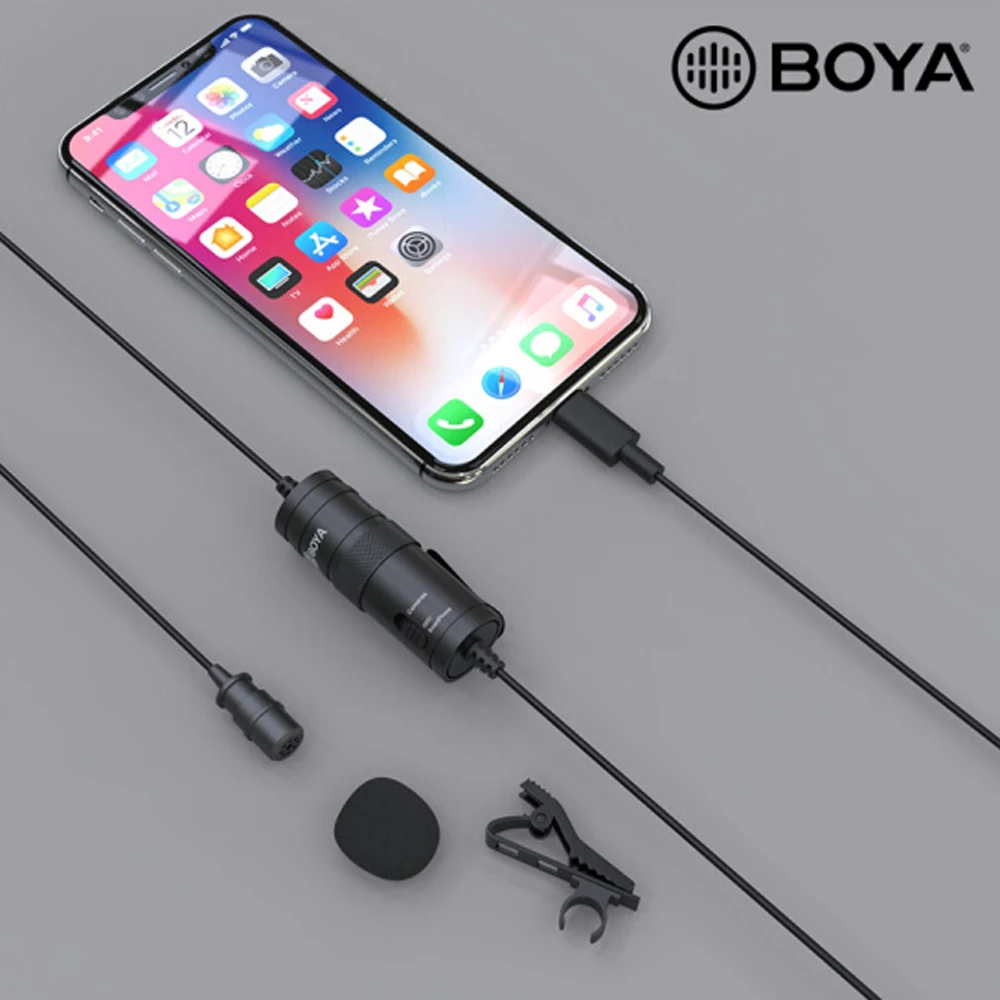 BOYA BY M1 M1DM MM1 петличный микрофон камера видео рекордер 3 5 мм зажим на беспроводном