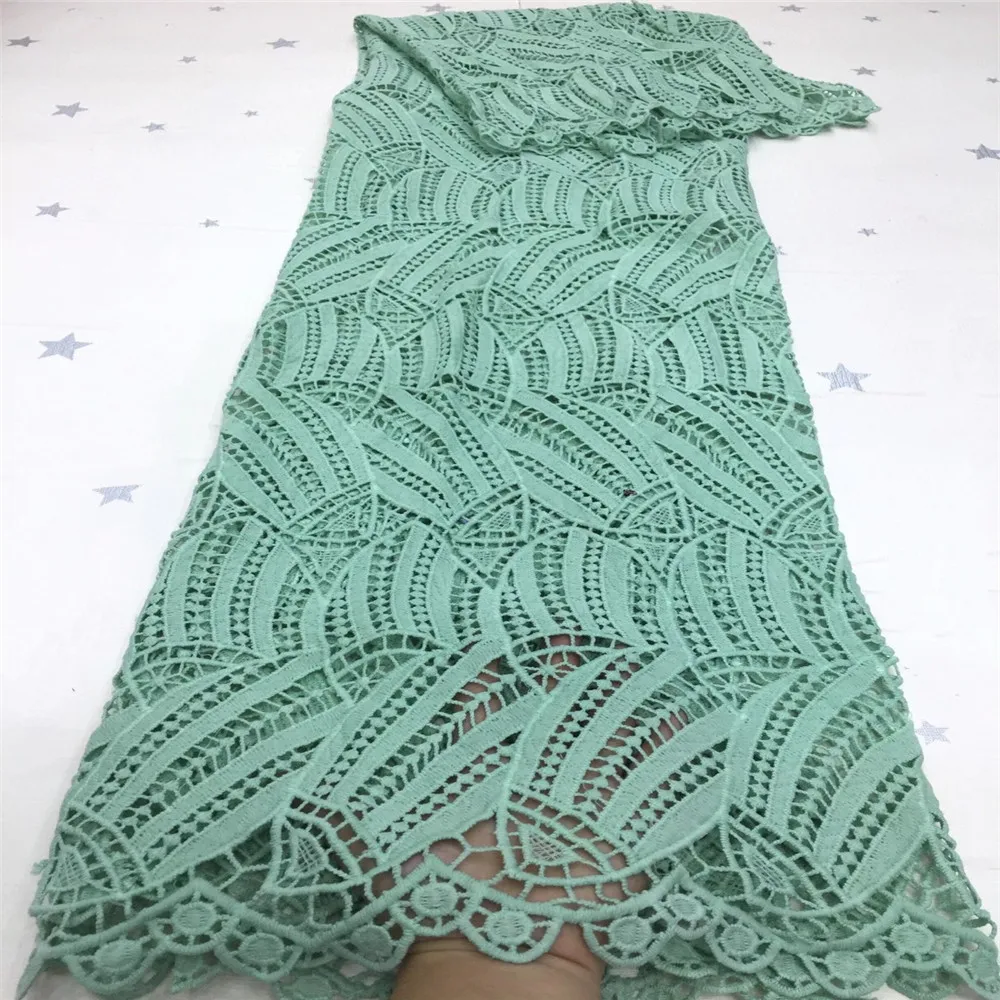 

Nigerian Lace Fabrics 2020 High Quality African Lace Fabric Wedding French guipure cord Lace Material For Dress x21-1
