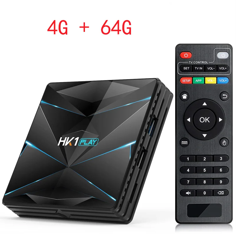 4G 64G TV BOX HK1 PLAY Smart tv Box Android 9,0 Amlogic S905X2 4 Гб DDR3 64 Гб макс 2,4G/5G двойной WiFi USB3.0 BT4.2 поддержка 4K H.265 медиаплеер - Цвет: 4G 64G TV BOX