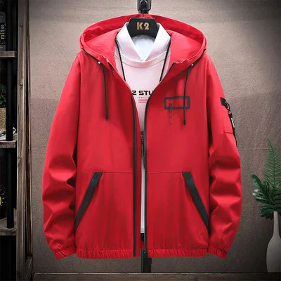 

Brand New Waterproof Hooded Jacket Windbreaker Men 2021 Spring Casual Windproof Jacket Coat Outdoor Warm Sports Jacket Men