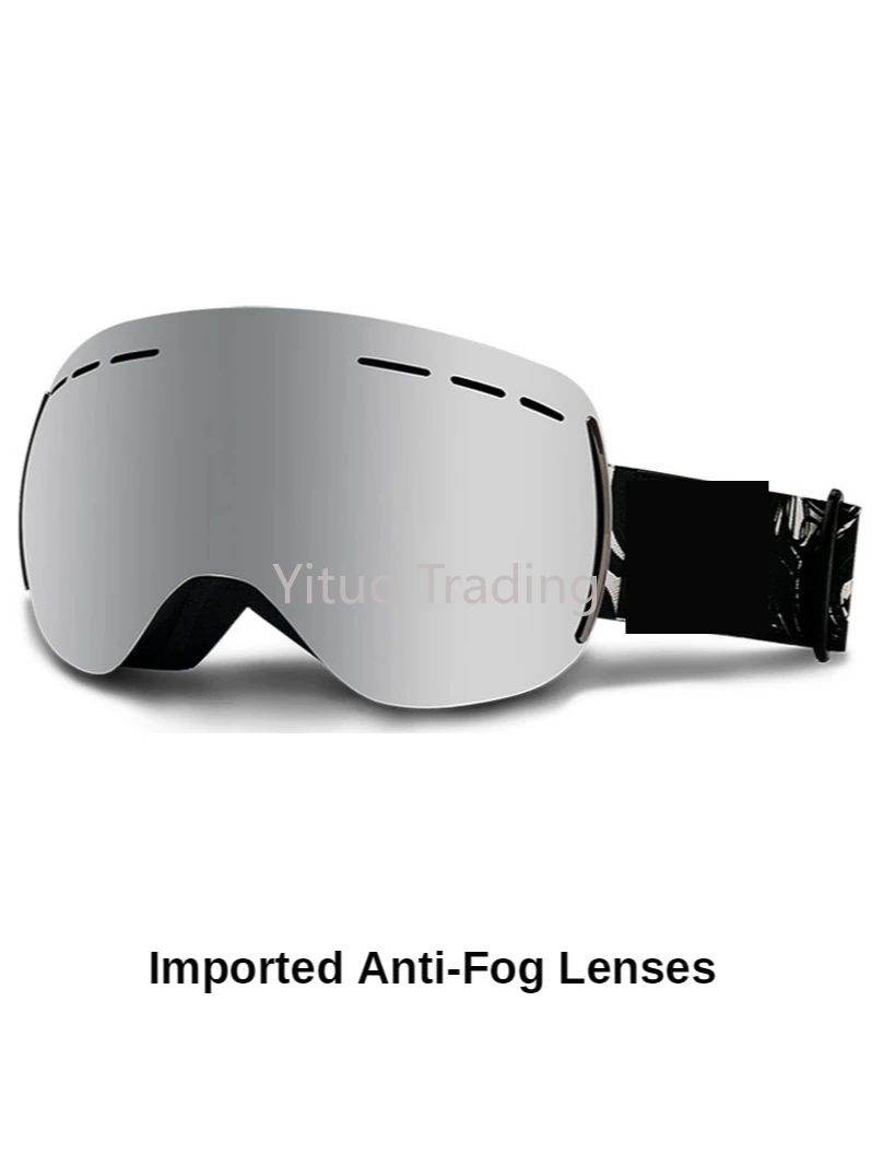 G-plus Kufeng Ski Glasses Equipment TPU PC Material Large Spherical Goggles Double Anti-fog Lenses Mountaineering Snow Myopia |