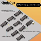 1 шт. 100 Вт USB C PD Быстрая зарядка штекер для ноутбука Тип C мама для универсального ноутбука адаптер питания Разъем конвертер