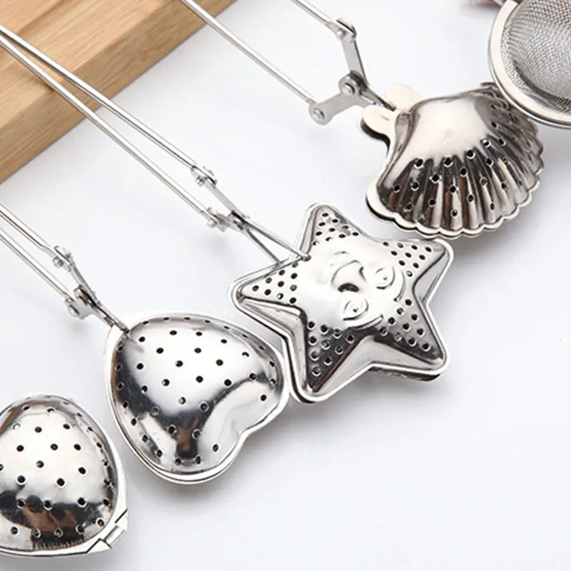 

Tea drinking accessories tea filter tea filter tea drain Tea Filter Household Item Handle Seasoning Filter Ball Anti-rust filter