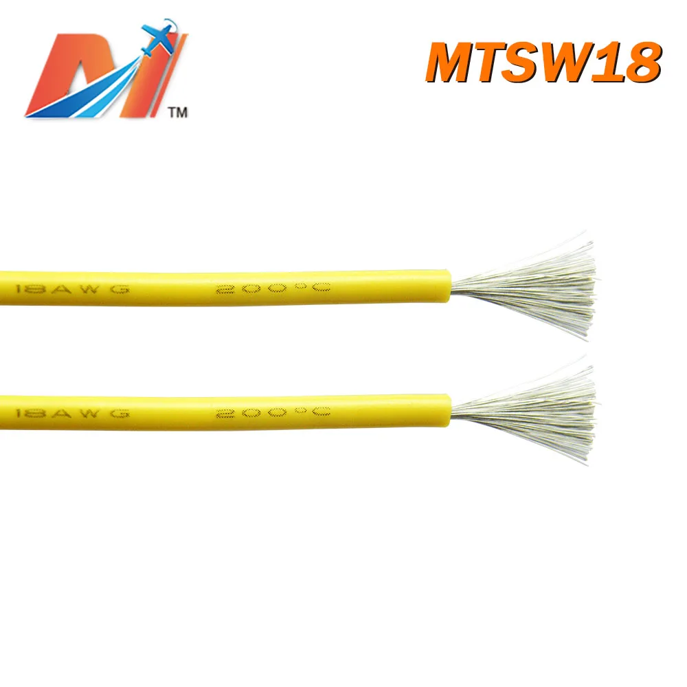 Maytech распродажа (1 метр) Мощный кремниевый провод AWG18 желтого цвета|Силовая