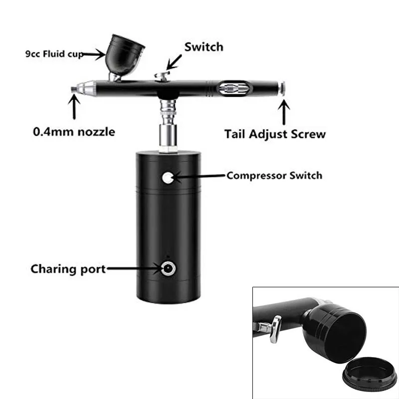 Мини-распылитель воздушная щетка многофункциональная беспроводная Аэрограф