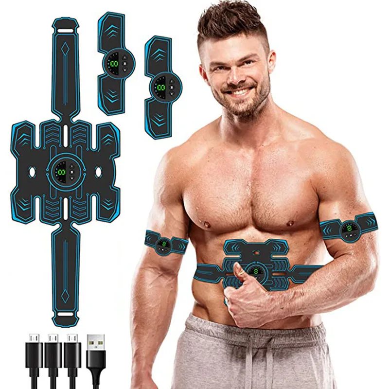 

Стимулятор АБС EMS, умный массаж для похудения, брюшной полости, Электрический вибрирующий тренажер унисекс для похудения, фитнеса, USB