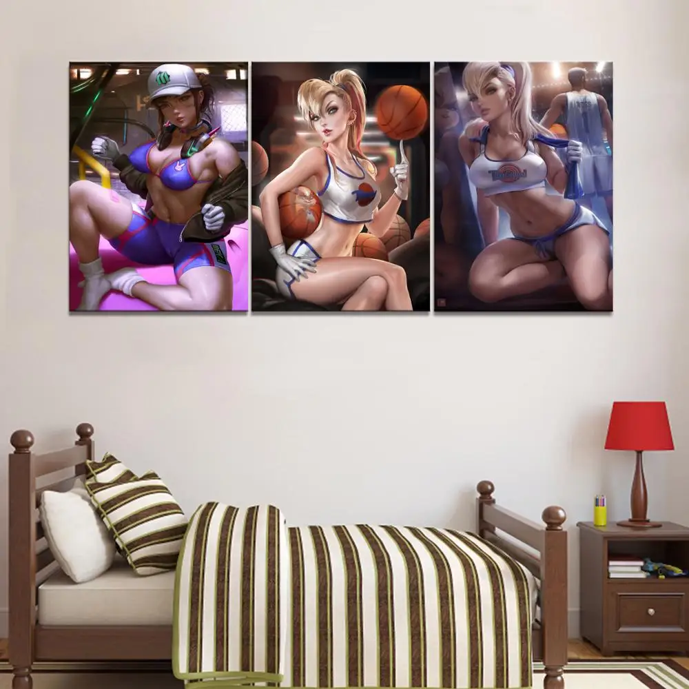 

Home Decor Canvas Lola Bunny D.VA Animation 1 Piece Anime Sexy Girl Art Poster Prints Picture Wall Decoration Painting Wholesale