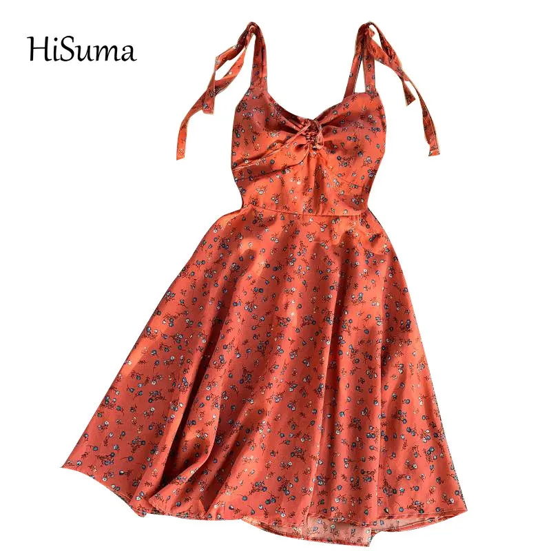 Платье женское ТРАПЕЦИЕВИДНОЕ на бретелях элегантное приталенное пляжное