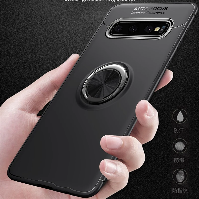 50 шт. чехол для телефона ударопрочный Кронштейн кольцо Samsung Galaxy S10 Lite S10E S9 S8 Plus