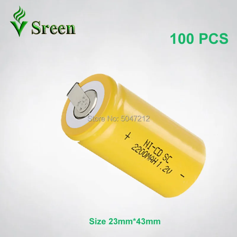 SC 2200mAh 1,2 V с никелевым листом аккумуляторная батарея DIY to Subc аккумулятор аккумуляторные электронные аккумуляторные батареи