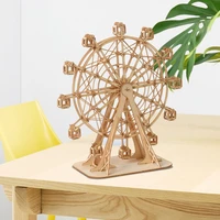 3d diy wooden model craft ferris wheel puzzle game building kits popular educational toys gifts for children adult christmas