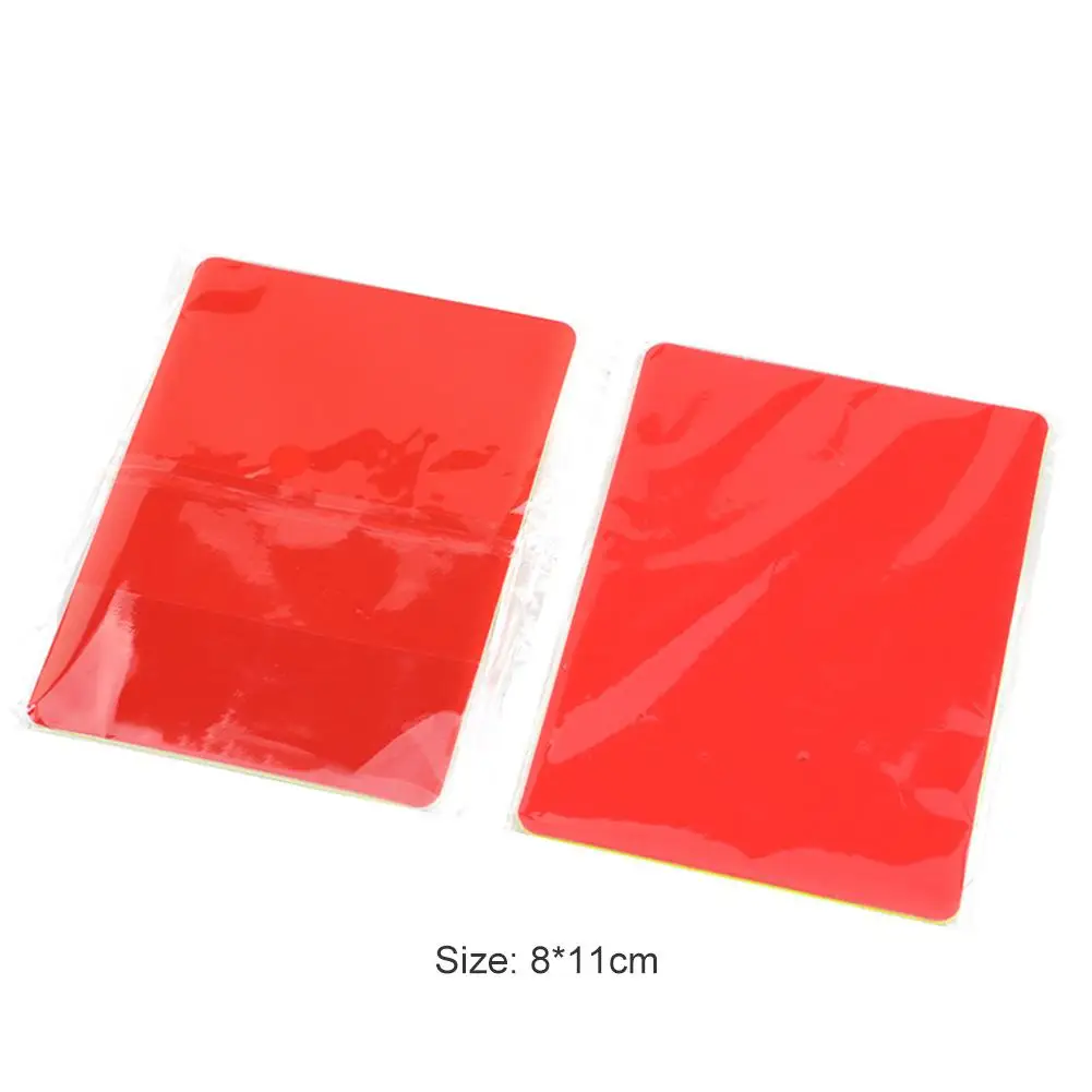 

Hot Sale Red Card Multi-function 3.2x4.3 inch Soccer Referee Red Yellow Cards for Football Match Training Referee