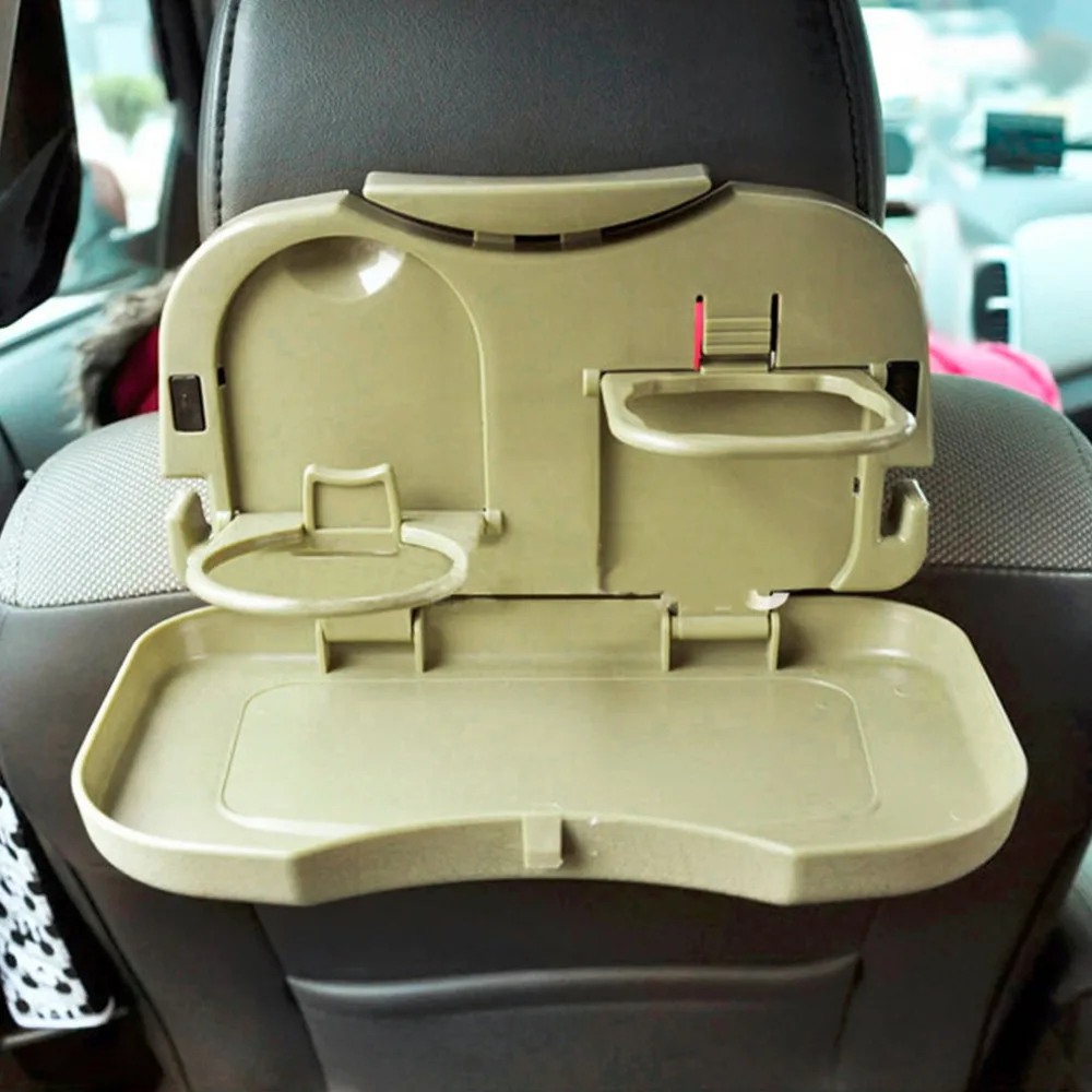 

Car Tray Food Car Stand Rear Seat Beverage Rack Water Drink Holder Bottle Travel Mount Accessory Foldable Meal Cup Desk Table ne