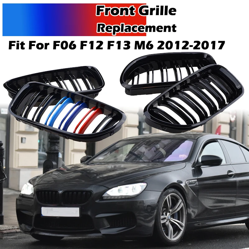 

Front Bumper Kidney Grille Radiator Intake Grill Fit For F06 F12 F13 M6 2012-2017 Car Accessories Replacement Performance Style