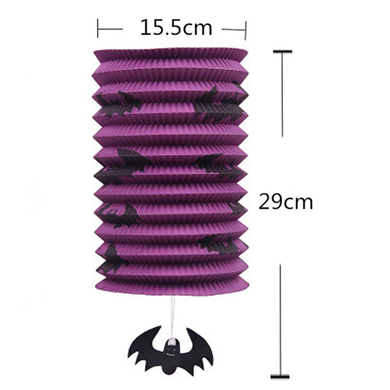 Хэллоуин складной органный бумажный фонарь детский портативный тыква летучая