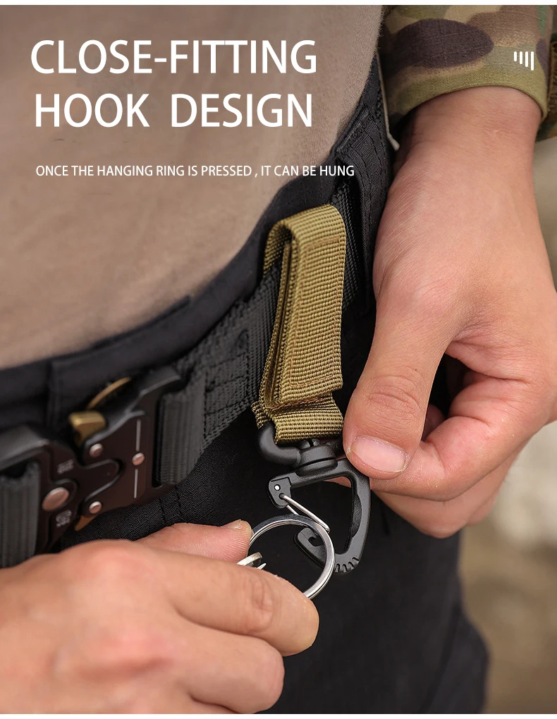 

Nylon Gloves Hook Work Multi-Purpose Gloves Safety Clip Outdoor Tactical Gloves Climbing Rope Anti-Lost Camping Hanging Buck