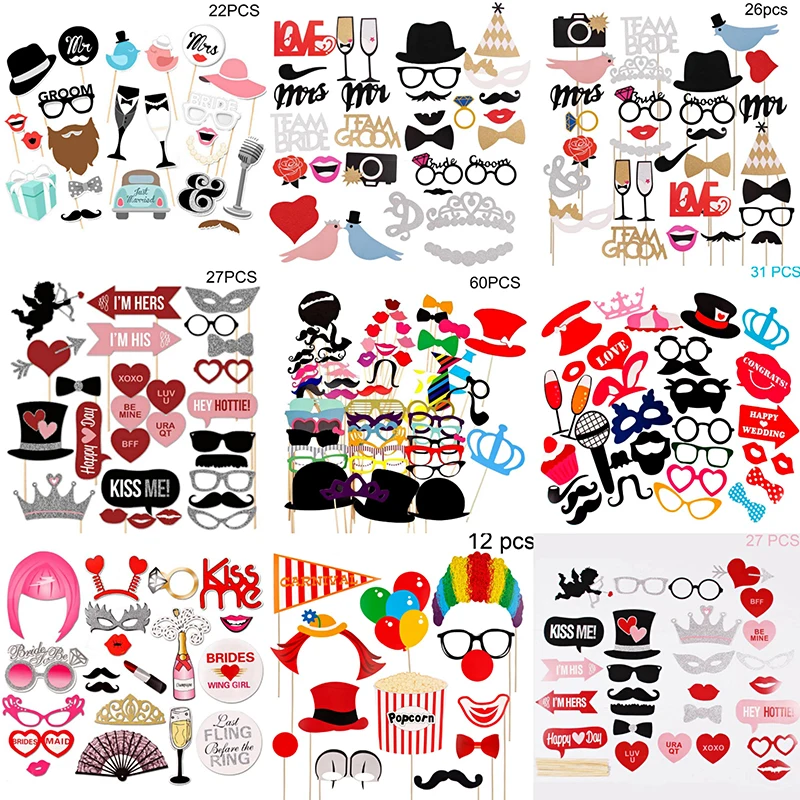 Mr Mrs Just sevened Fun Photo Booth Реквизит для невесты, жениха, свадебная декоративная фотобудка, вечерние принадлежности для свадебного душа