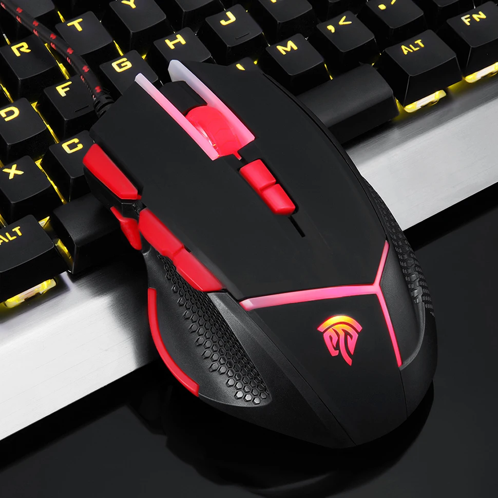 Игровая мышь, компьютерная Bluetooth мышь, 4000 dpi, 9 кнопок, RGB, задний светильник, оптическая проводная мышь, компьютерная мышь для ноутбука