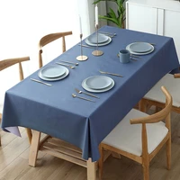 fabric tablecloth waterproof oil proof scald proofdisposable coffee table table cloth pvc plastic rectangle