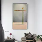 Новый постер на холсте с золотой лодкой в китайском стиле, абстрактная живопись с Естественным ландшафтом, настенные картины для гостиной и дома