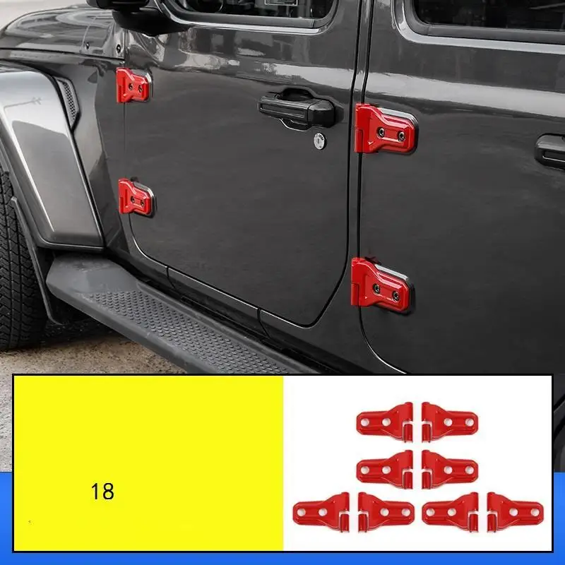Grille Door Exterior Automovil Decorative Chromium Modified Covers Accessories Mouldings Parts Modification 18 FOR JEEP Wrangler |