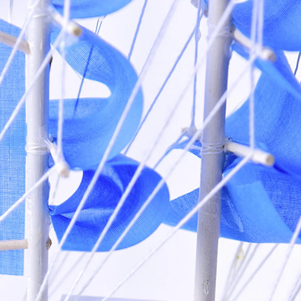 Креативные деревянные модели Парусников украшения Гладкий парусный синий