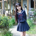 Новый японский Стиль в Корейском стиле с рисунком белки каваи для девочек JK S-5XL высокое школьная униформа для девочек Для женщин Новинка матросские Костюмы униформы аниме юбки