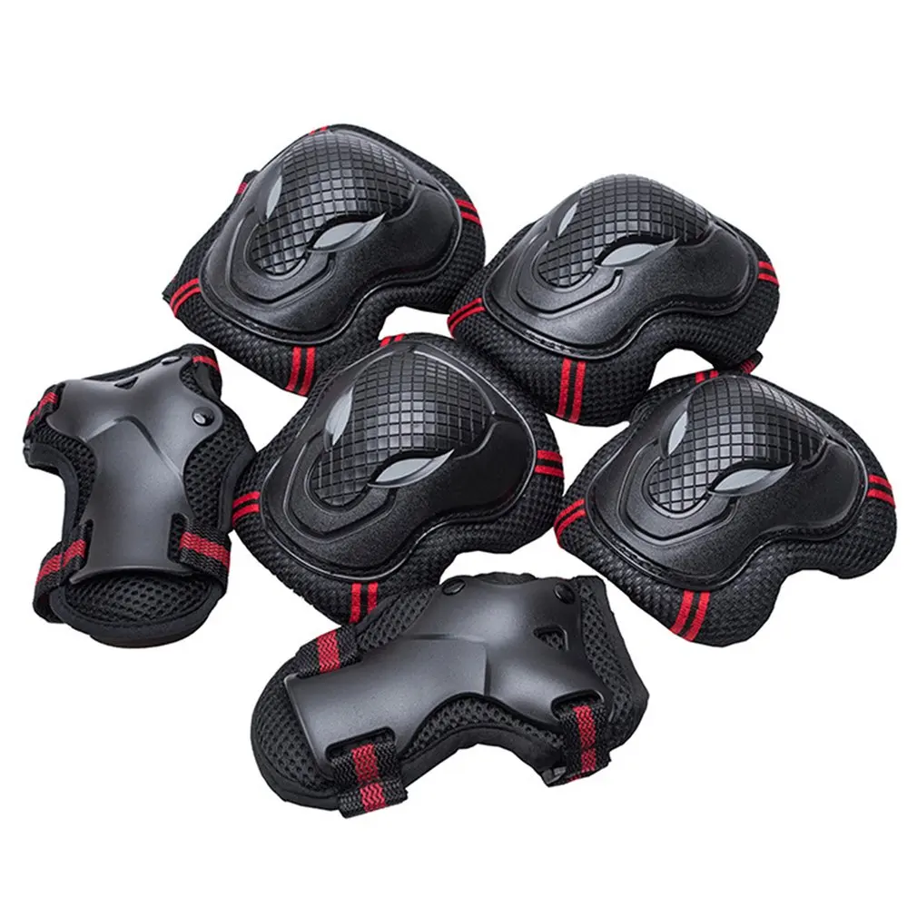 

Safety Knee Elbow Pad Sets Children Cycling Skate Bicycle Protection Safety Guard Skating Gear SetAdult ChildrenRock Climbing