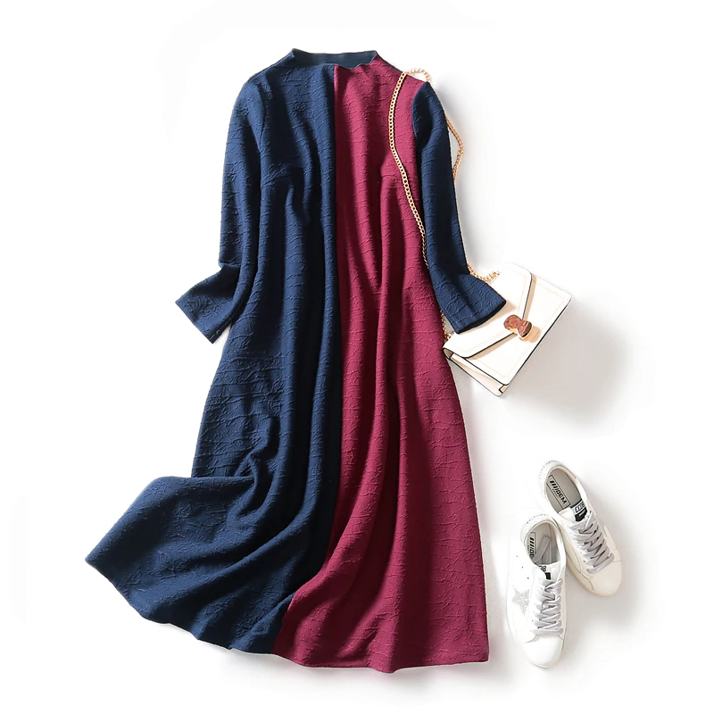 Длинный рукав хлопок плюс размер винтажные Цветочные женские повседневные