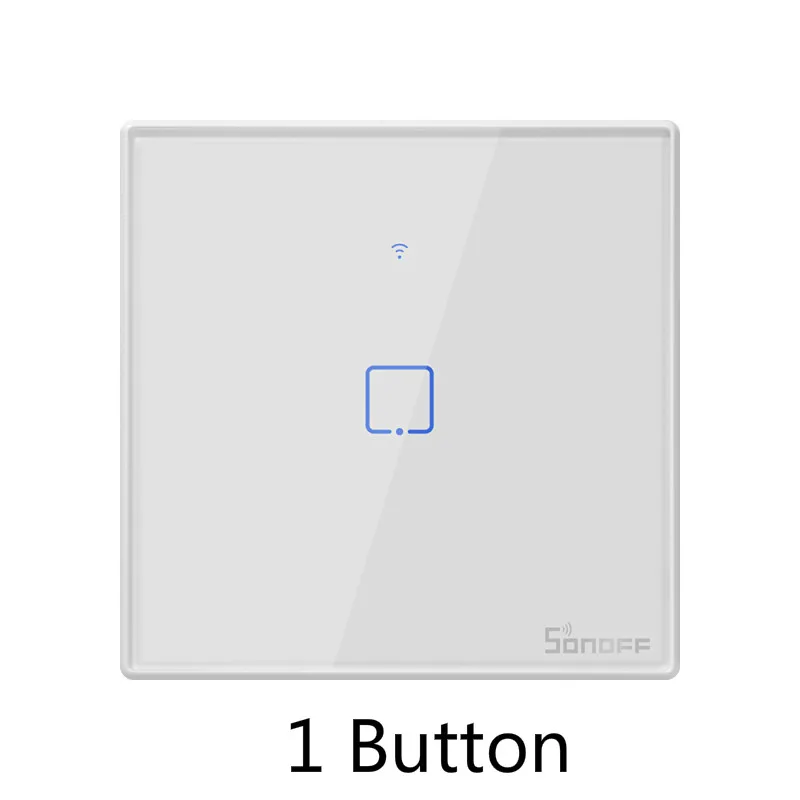 SONOFF T2 EU TX Smart Wifi Touch Wall Light Switch With Border Smart Home 1/2/3 Gang 433 RF/Voice/APP Control Works With Alexa