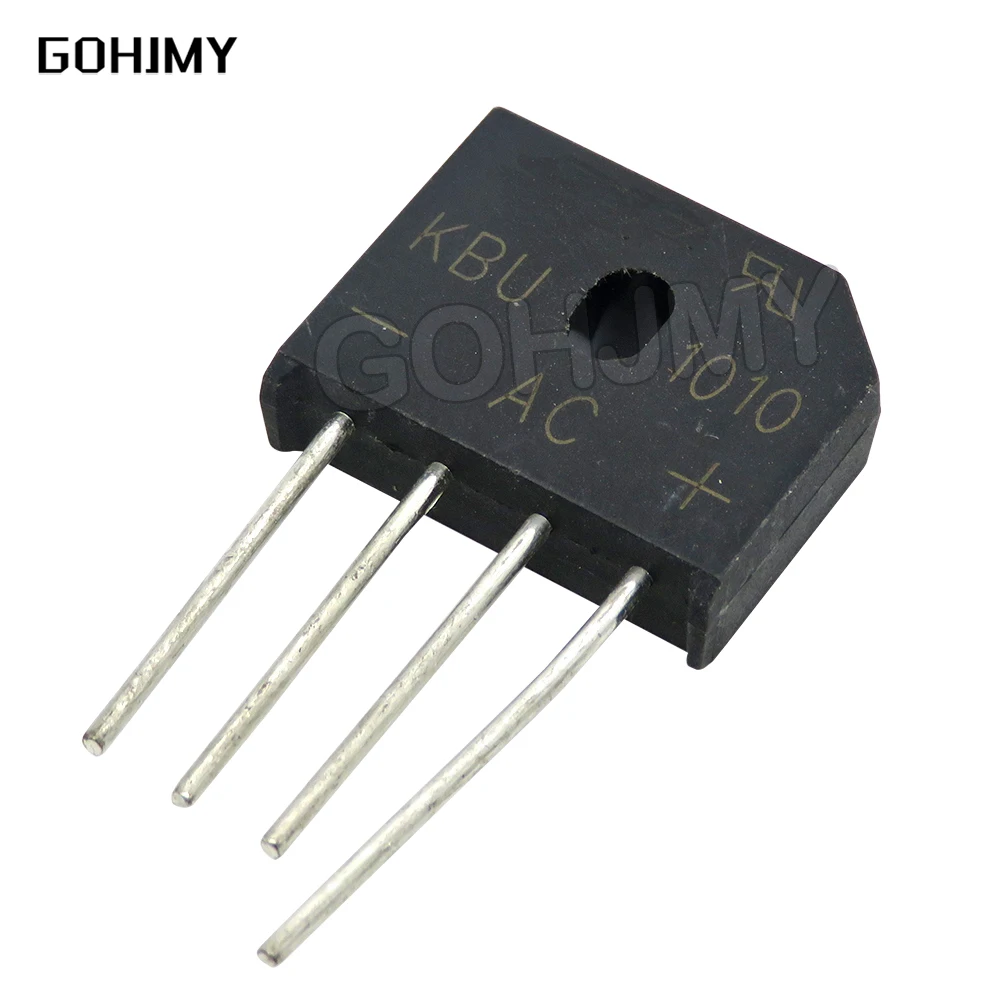 Диодный мост выпрямителя KBU1010 10 А 1000 В 5 шт. |