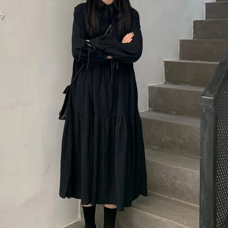 2020 весеннее женское Повседневное платье большого размера s офисное на пуговицах