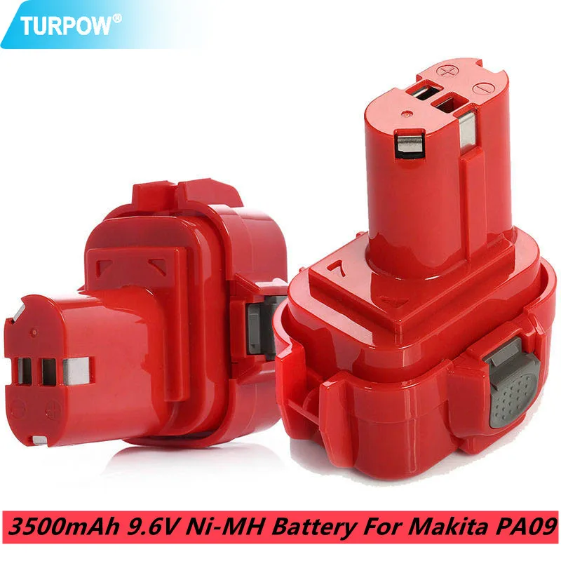 

Turpow 3500mAh 9.6V Ni-MH Rechargeable Power ToolS Battery For Makita PA09 9120 9122 6207D 192595-8,192596-6 Power Tools Battery