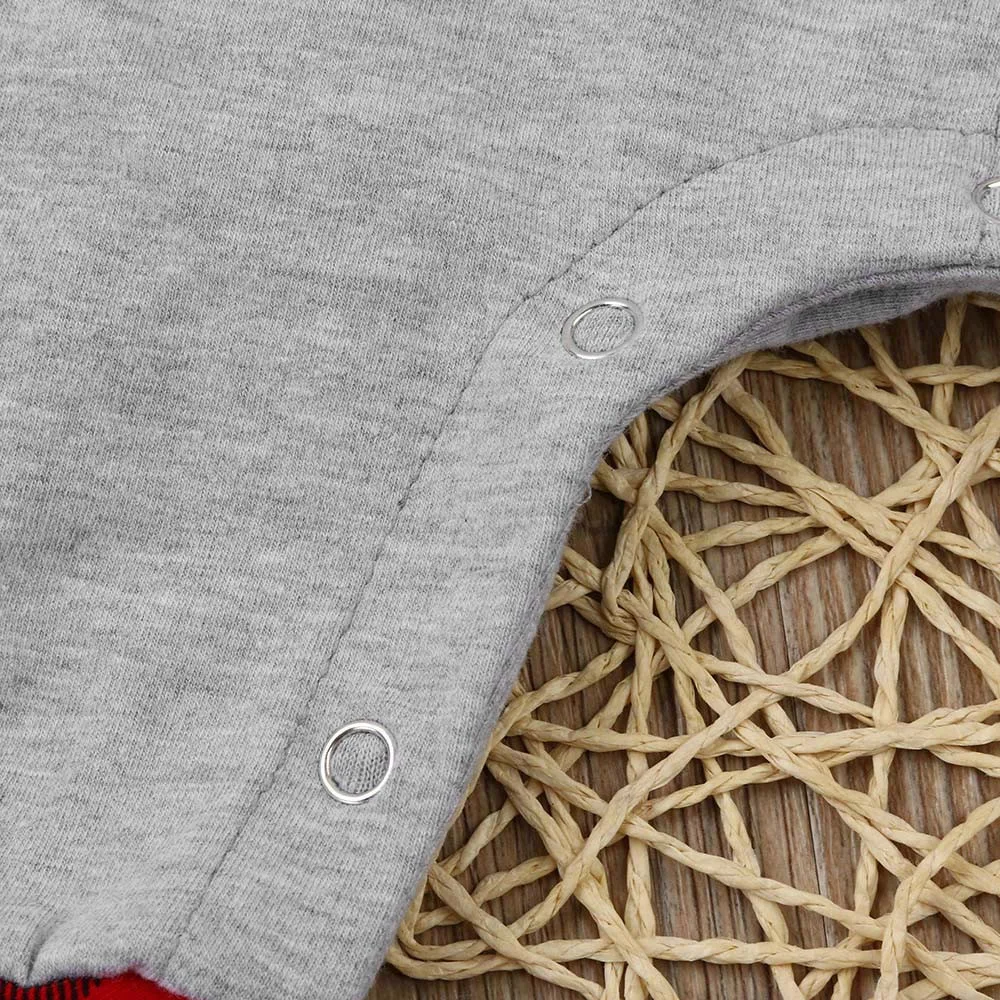 

Newborn Infant Hooded Jumpsuit Plaid Romper Outfits Kids Long Sleeve Cotton Blends Clothes Baby Boys Girls Winter Costume