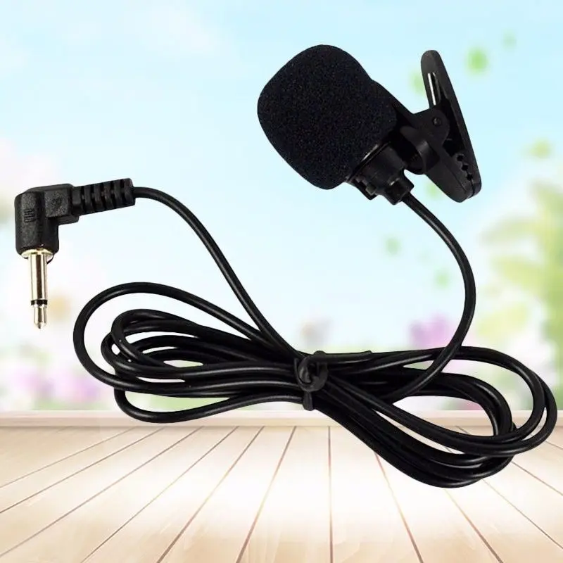 Проводной конденсаторный мини микрофон Lavalier с креплением на лацкане 3 5