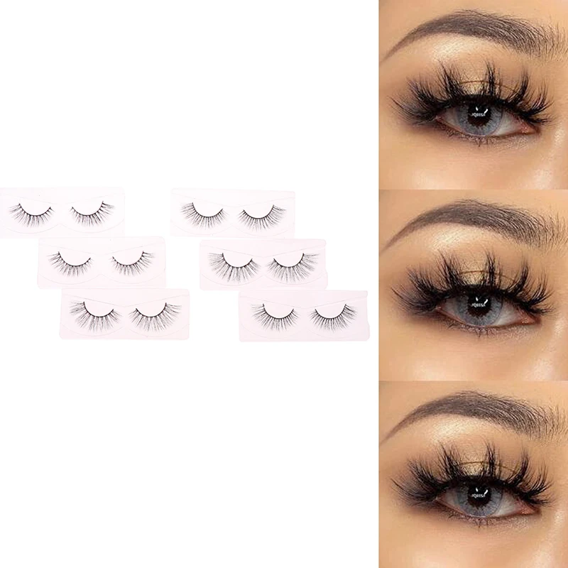 

Soft Wispy Volume Natural long Cross False Eyelashes Eye Lashes Reusable Eyelash