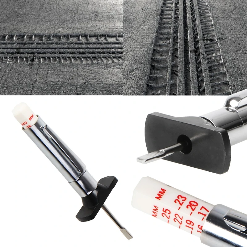 

Vehicle Motor Tyre Rubber Tread Depth Gauge Metric Standard Measure Tester Wear