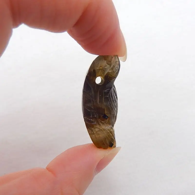 Ручная работа лабрадорит резная подвеска в виде волчьей головы бисер 35x27x13 мм 11 г |