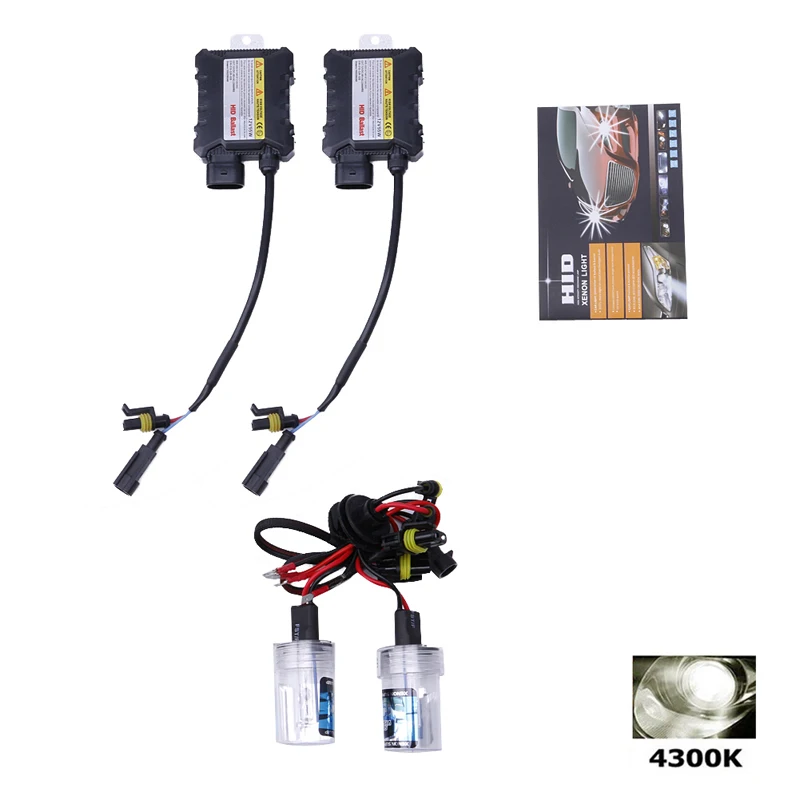 

2pcs 4300k H7 HID Xenon Headlight Conversion Bulbs Kit 55W L41C