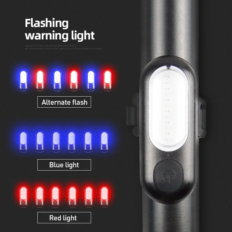 5 моделей мигающий для велосипеда USB перезаряжаПредупреждение светодиодный