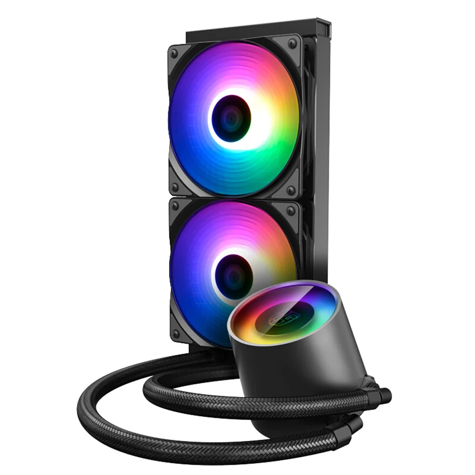 Кулер для процессора DEEPCOOL Castle 240RGB V2 120 мм 5 В/3 контакта RGB подсветка водяное