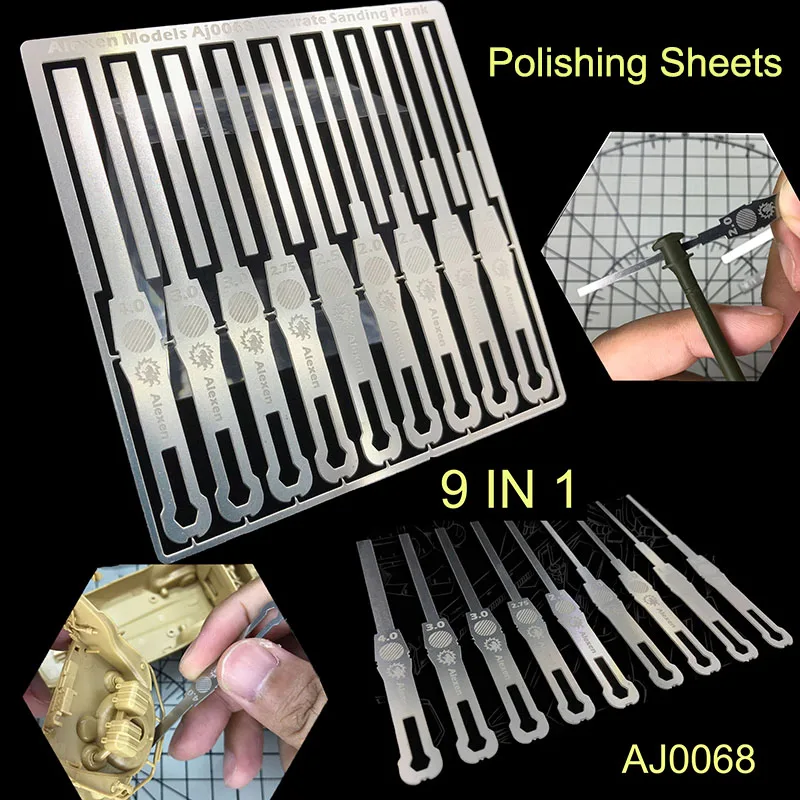 

Модель 9 в 1 из нержавеющей стали, специальные полировальные листы, инструмент 80x80 мм AJ0068