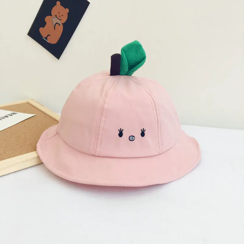 

2020 Cotton Love Expression Bucket Hat Fisherman Hat Outdoor Travel Hat Sun Cap Hats for Children Boys and Girls 74