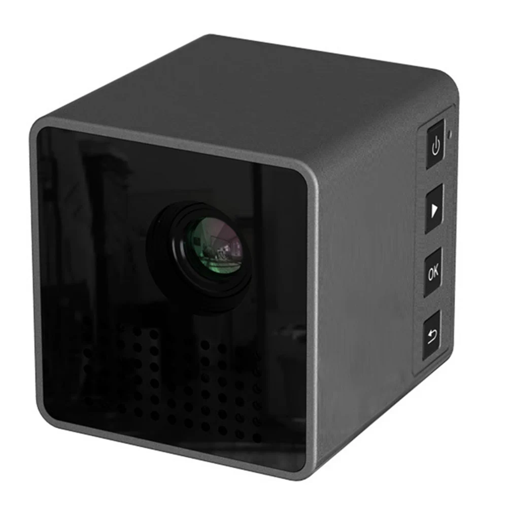 P1S мини куб проектор DLP HD 1080P домашний кинотеатр проекторы беспроводной