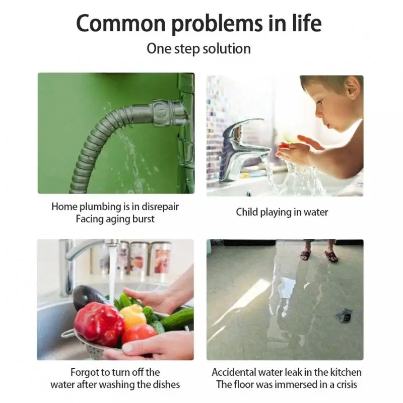 

Tuya ZigBee Smart Home Water Leak Sensor Wireless Flooding Detector Water Leakage Detection Alert Water Level Overflow Alarm